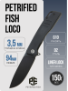 Нож Petrified Fish Loco, D2, Black Stonewash, G10 Black Handle, PFB02DDW